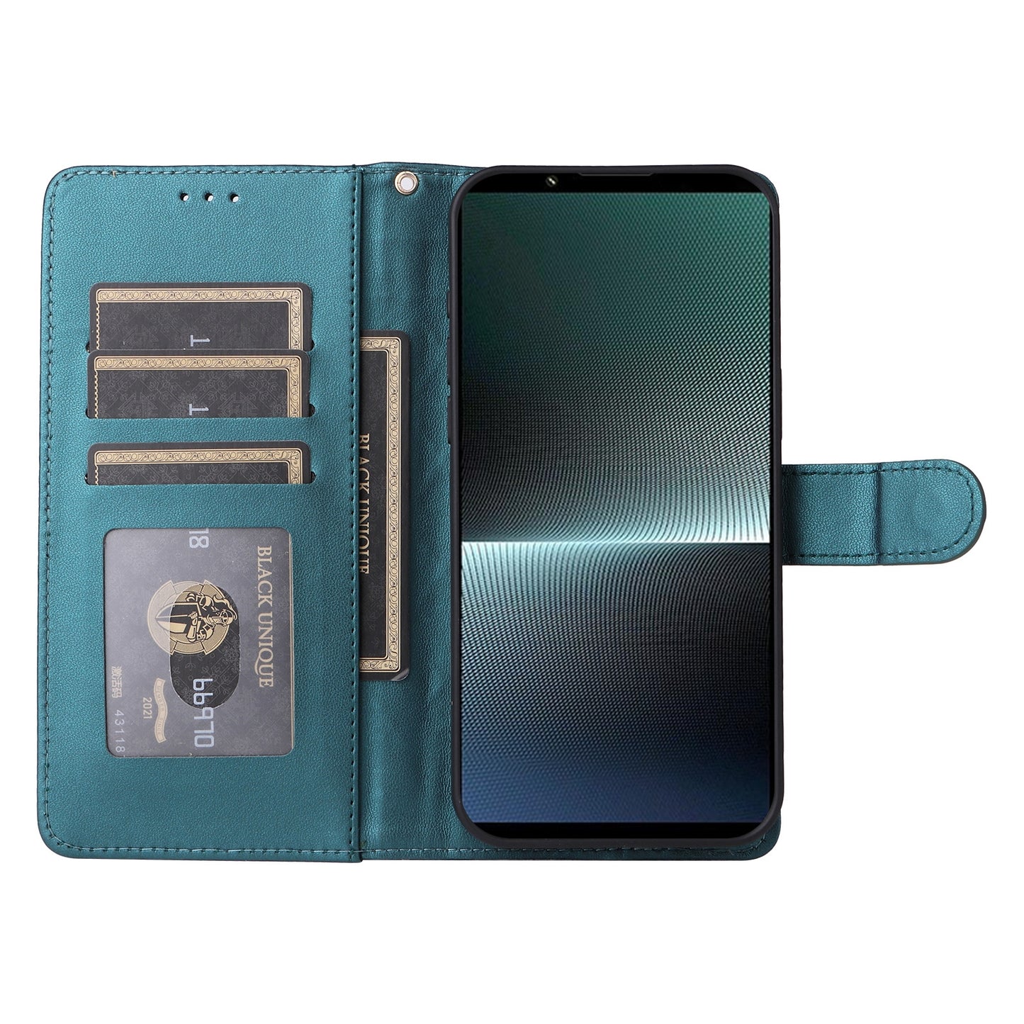 Sony Xperia 1 V Diamond Lattice Leather Flip Phone Case - Durable and Convenient Holder with Precision Cutouts