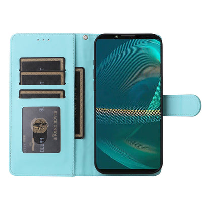 Sony Xperia 5 III Diamond Lattice Leather Flip Phone Case - Durable and Convenient Holder with Precision Cutouts