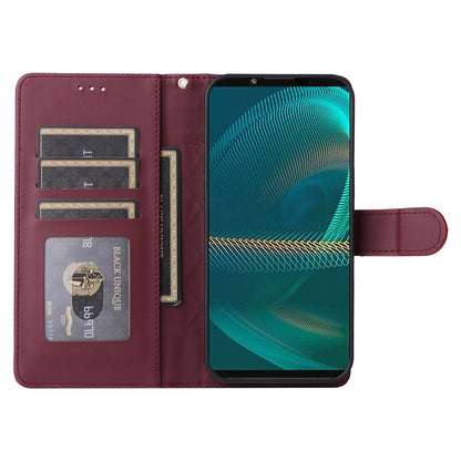 Sony Xperia 5 III Diamond Lattice Leather Flip Phone Case - Durable and Convenient Holder with Precision Cutouts