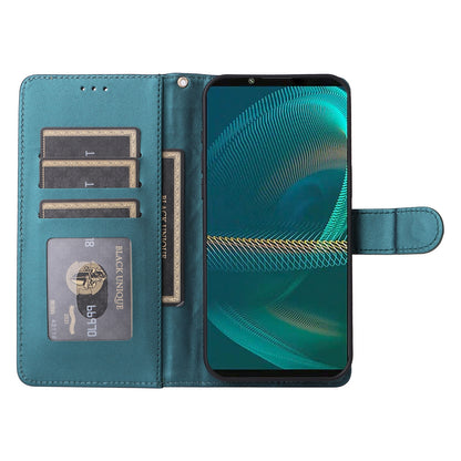 Sony Xperia 5 III Diamond Lattice Leather Flip Phone Case - Durable and Convenient Holder with Precision Cutouts