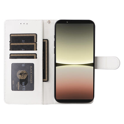 Sony Xperia 5 IV Diamond Lattice Leather Flip Phone Case - Durable and Convenient Holder with Precision Cutouts