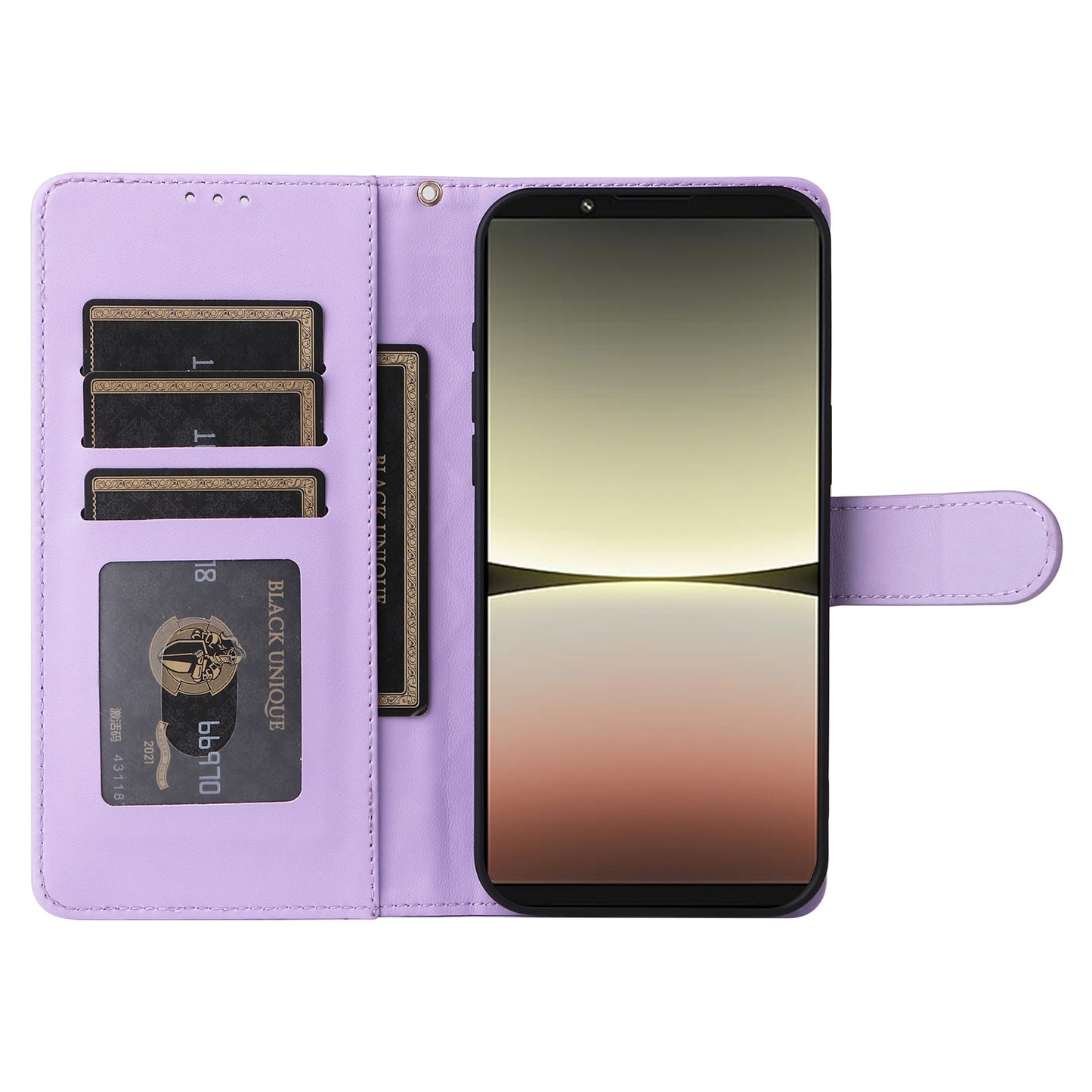 Sony Xperia 5 IV Diamond Lattice Leather Flip Phone Case - Durable and Convenient Holder with Precision Cutouts