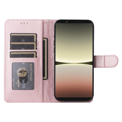 Sony Xperia 5 IV Diamond Lattice Leather Flip Phone Case - Durable and Convenient Holder with Precision Cutouts