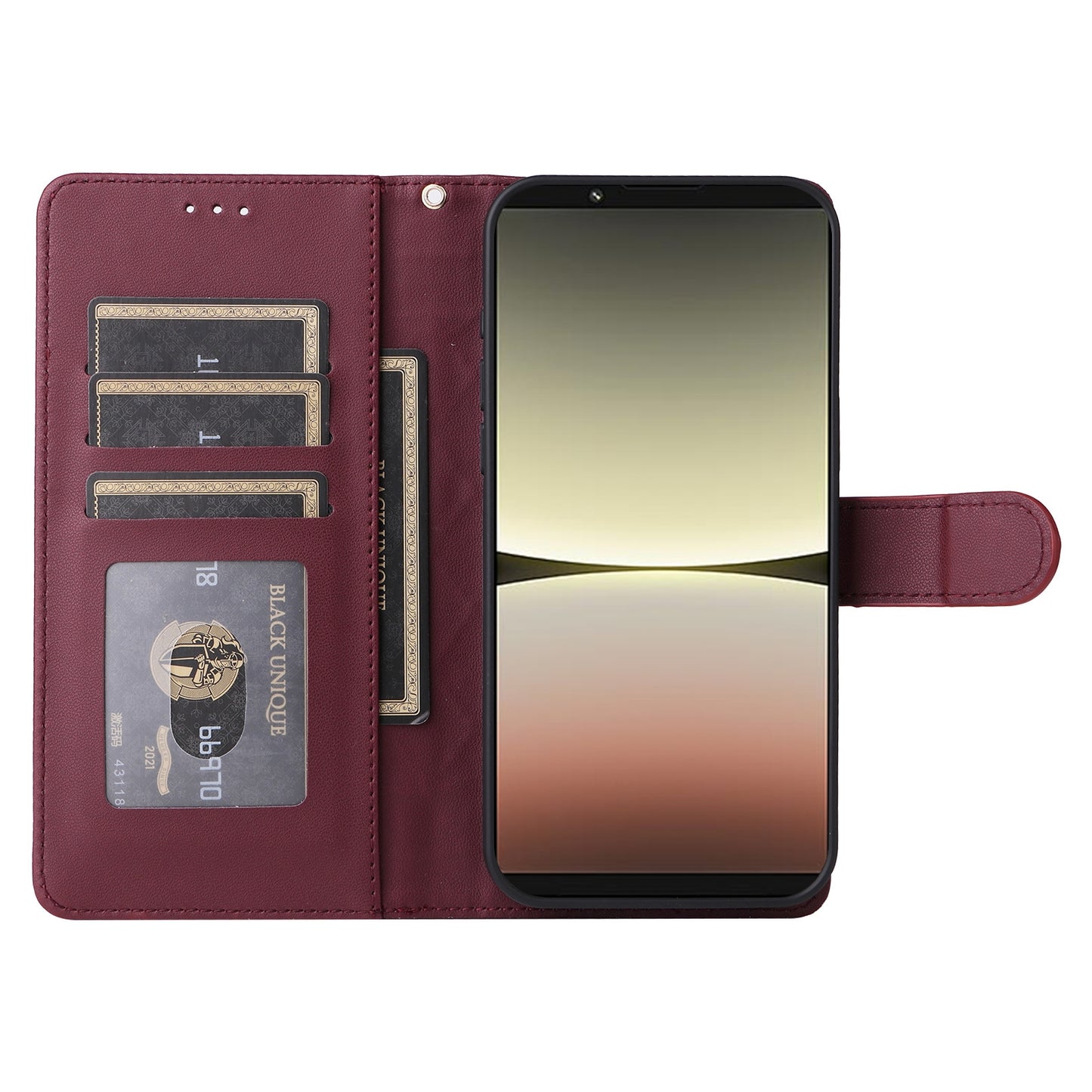 Sony Xperia 5 IV Diamond Lattice Leather Flip Phone Case - Durable and Convenient Holder with Precision Cutouts