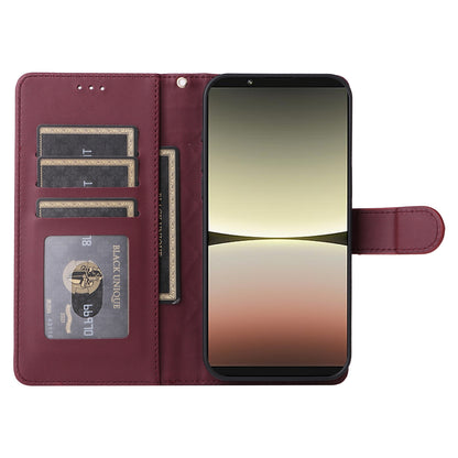 Sony Xperia 5 IV Diamond Lattice Leather Flip Phone Case - Durable and Convenient Holder with Precision Cutouts