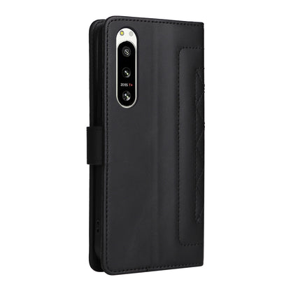 Sony Xperia 5 IV Diamond Lattice Leather Flip Phone Case - Durable and Convenient Holder with Precision Cutouts