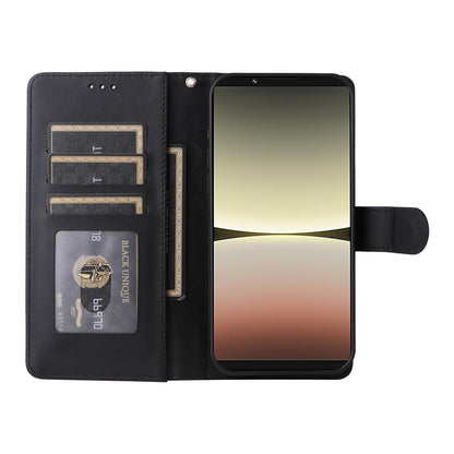Sony Xperia 5 IV Diamond Lattice Leather Flip Phone Case - Durable and Convenient Holder with Precision Cutouts