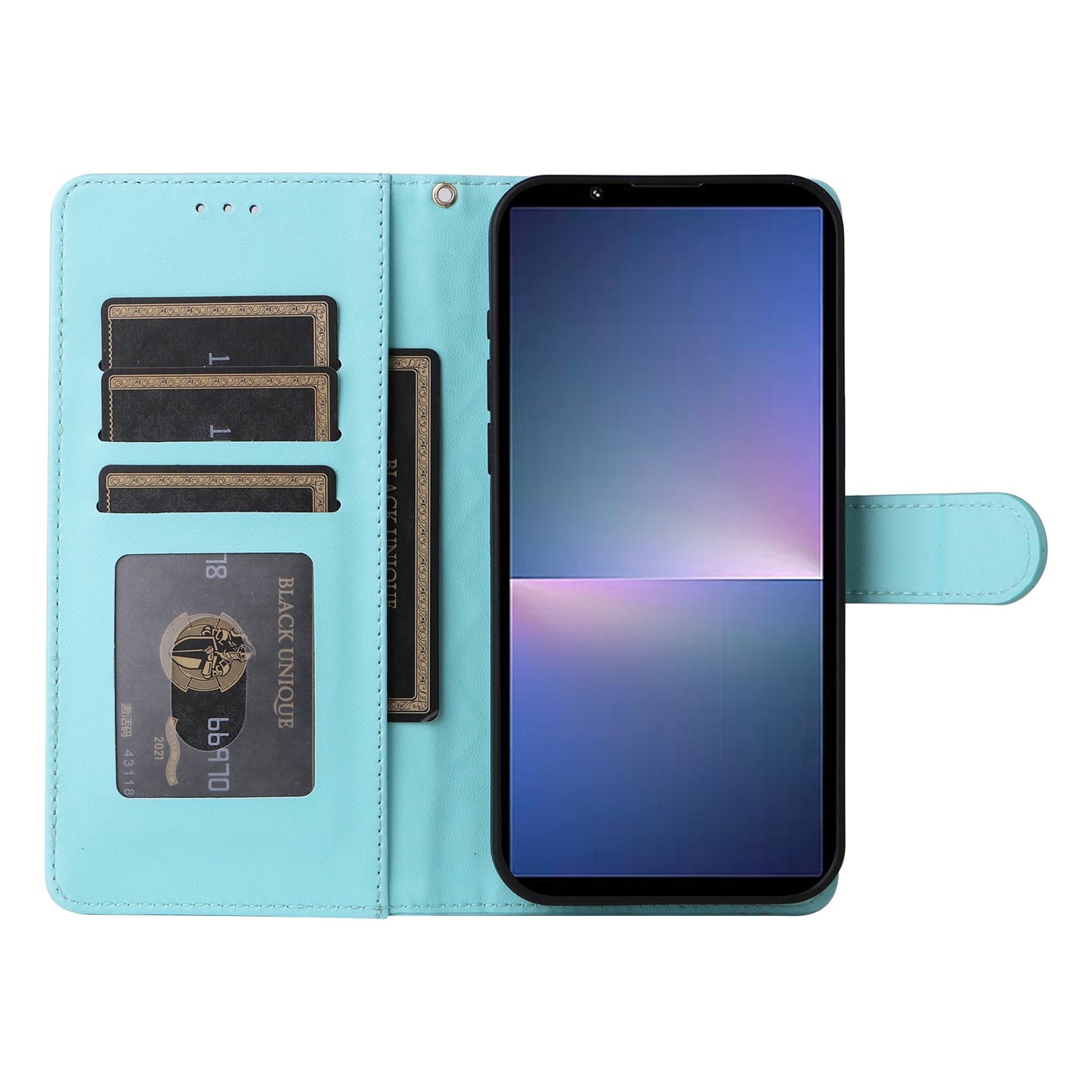 Sony Xperia 5 V Diamond Lattice Leather Flip Phone Case - Durable and Convenient Holder with Precision Cutouts