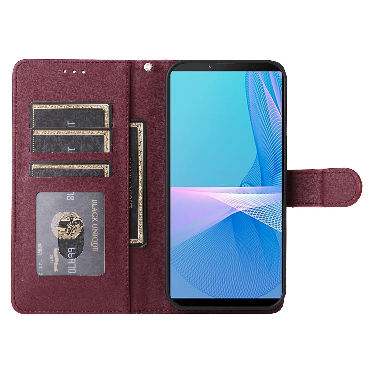 Sony Xperia 10 III Diamond Lattice Leather Flip Phone Case - Durable and Convenient Holder with Precision Cutouts