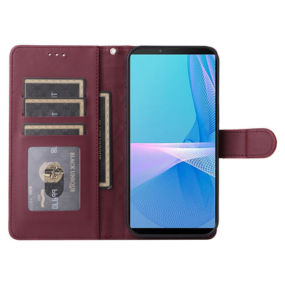 Sony Xperia 10 III Diamond Lattice Leather Flip Phone Case - Durable and Convenient Holder with Precision Cutouts