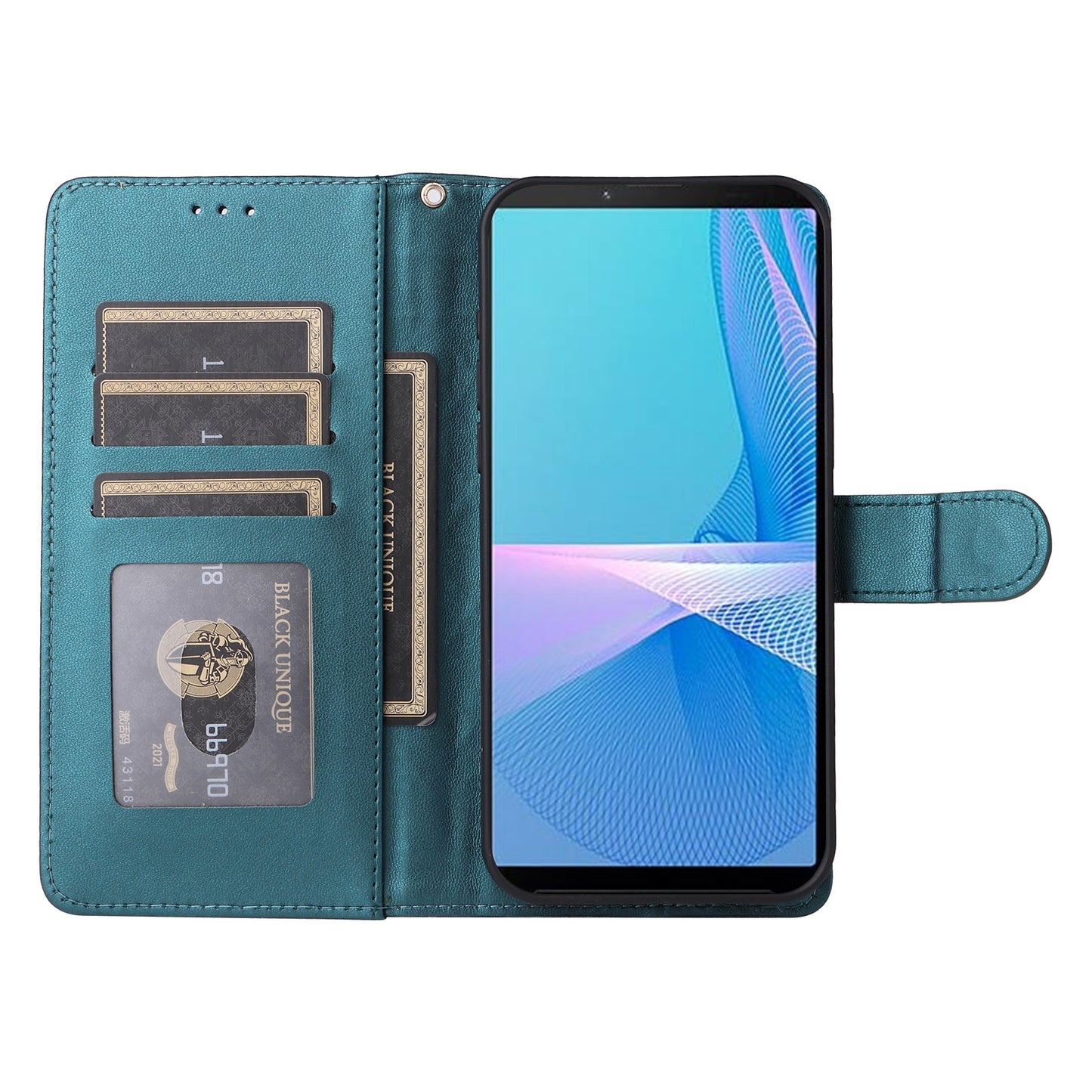 Sony Xperia 10 III Diamond Lattice Leather Flip Phone Case - Durable and Convenient Holder with Precision Cutouts