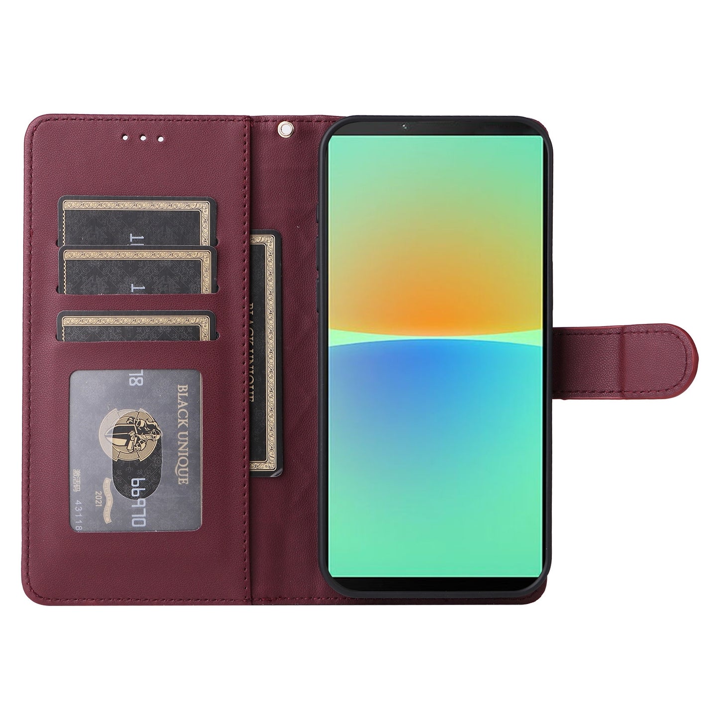 Sony Xperia 10 IV Diamond Lattice Leather Flip Phone Case - Durable and Convenient Holder with Precision Cutouts