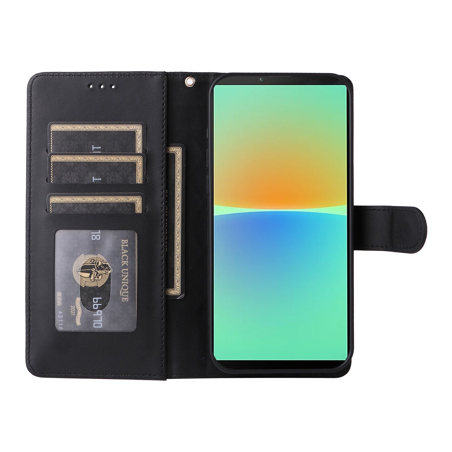 Sony Xperia 10 IV Diamond Lattice Leather Flip Phone Case - Durable and Convenient Holder with Precision Cutouts