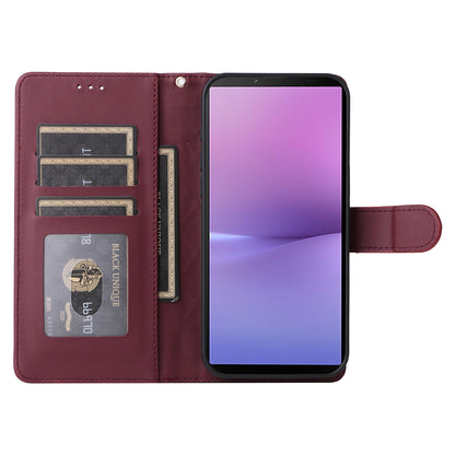 Sony Xperia 10 V Diamond Lattice Leather Flip Phone Case - Durable and Convenient Holder with Precision Cutouts