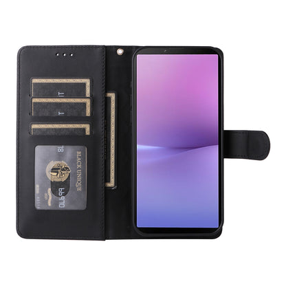 Sony Xperia 10 V Diamond Lattice Leather Flip Phone Case - Durable and Convenient Holder with Precision Cutouts