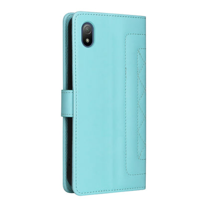 Sony Xperia Ace III Diamond Lattice Leather Flip Phone Case - Durable and Convenient Holder with Precision Cutouts