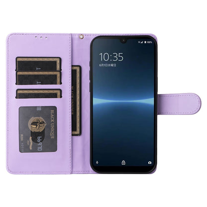 Sony Xperia Ace III Diamond Lattice Leather Flip Phone Case - Durable and Convenient Holder with Precision Cutouts