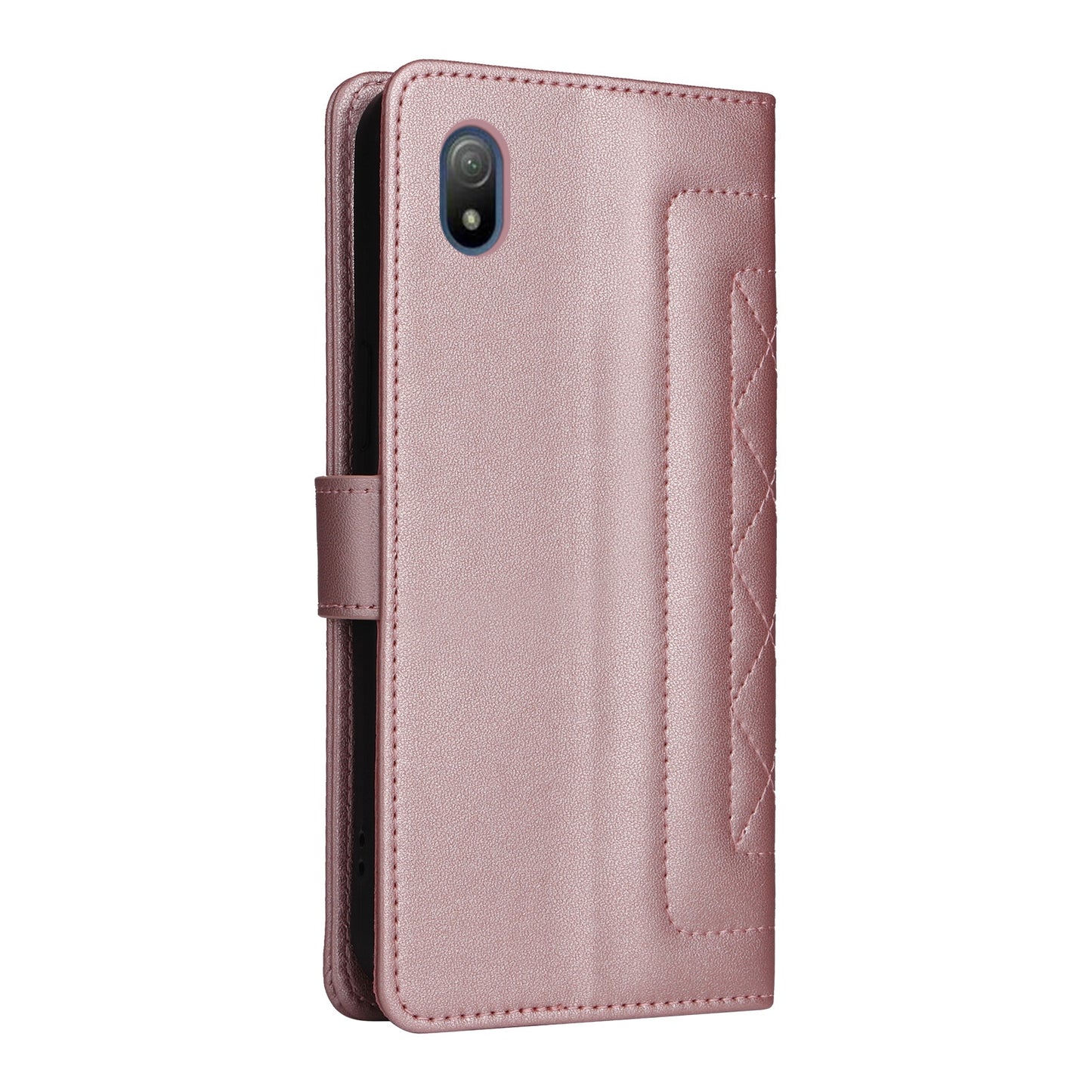 Sony Xperia Ace III Diamond Lattice Leather Flip Phone Case - Durable and Convenient Holder with Precision Cutouts