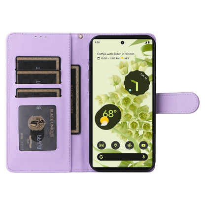 Google Pixel 6 Diamond Lattice Leather Flip Phone Case - Durable and Convenient Holder with Precision Cutouts