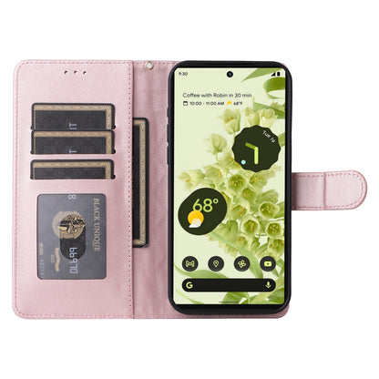 Google Pixel 6 Diamond Lattice Leather Flip Phone Case - Durable and Convenient Holder with Precision Cutouts