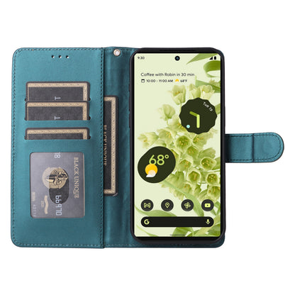 Google Pixel 6 Diamond Lattice Leather Flip Phone Case - Durable and Convenient Holder with Precision Cutouts