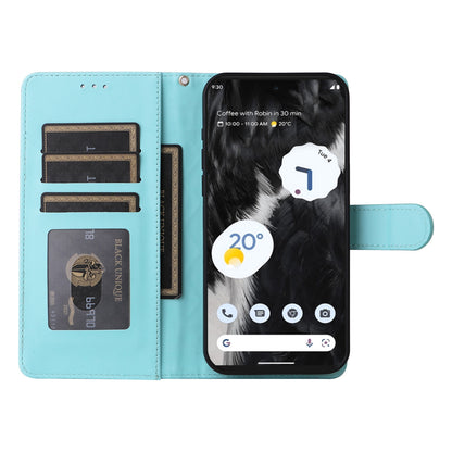 Google Pixel 7 Diamond Lattice Leather Flip Phone Case - Durable and Convenient Holder with Precision Cutouts