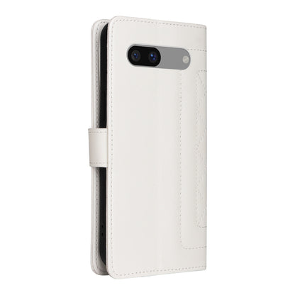 Google Pixel 7a Diamond Lattice Leather Flip Phone Case - Durable and Convenient Holder with Precision Cutouts