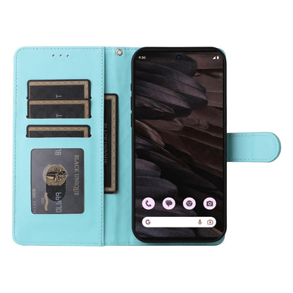 Google Pixel 7a Diamond Lattice Leather Flip Phone Case - Durable and Convenient Holder with Precision Cutouts