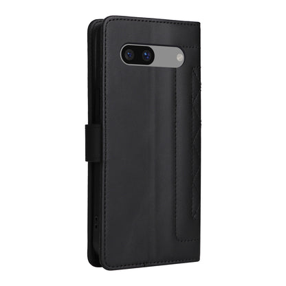 Google Pixel 7a Diamond Lattice Leather Flip Phone Case - Durable and Convenient Holder with Precision Cutouts