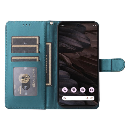 Google Pixel 7a Diamond Lattice Leather Flip Phone Case - Durable and Convenient Holder with Precision Cutouts