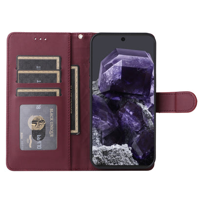 Google Pixel 8 Diamond Lattice Leather Flip Phone Case - Durable and Convenient Holder with Precision Cutouts