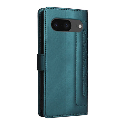 Google Pixel 8 Diamond Lattice Leather Flip Phone Case - Durable and Convenient Holder with Precision Cutouts