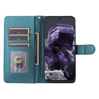 Google Pixel 8 Diamond Lattice Leather Flip Phone Case - Durable and Convenient Holder with Precision Cutouts