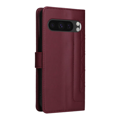 Google Pixel 8 Pro Diamond Lattice Leather Flip Phone Case - Durable and Convenient Holder with Precision Cutouts