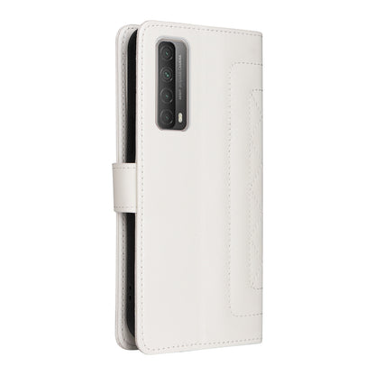 Huawei P Smart 2021 Diamond Lattice Leather Flip Phone Case - Durable and Convenient Holder with Precision Cutouts