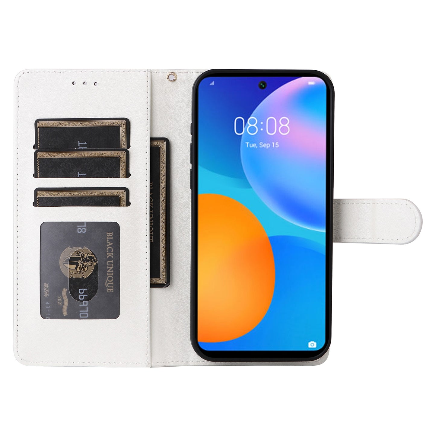 Huawei P Smart 2021 Diamond Lattice Leather Flip Phone Case - Durable and Convenient Holder with Precision Cutouts