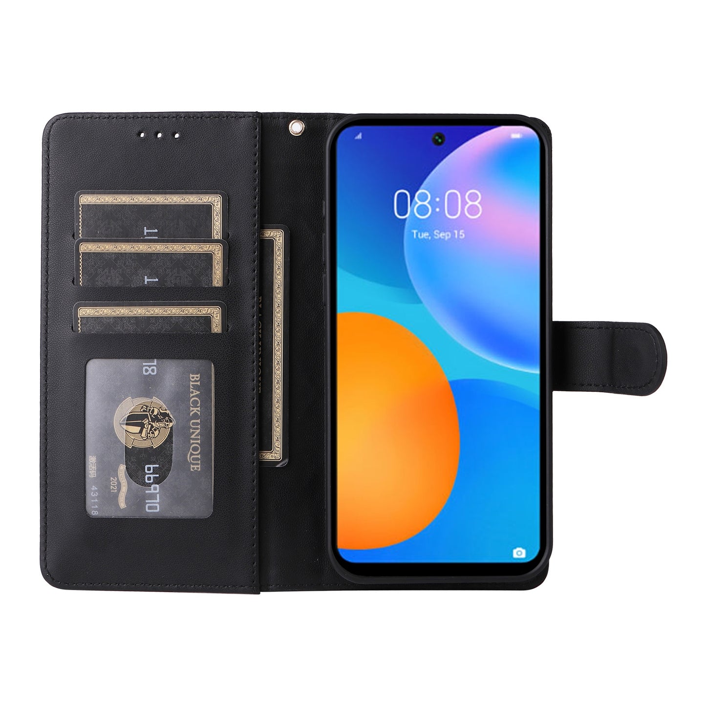 Huawei P Smart 2021 Diamond Lattice Leather Flip Phone Case - Durable and Convenient Holder with Precision Cutouts