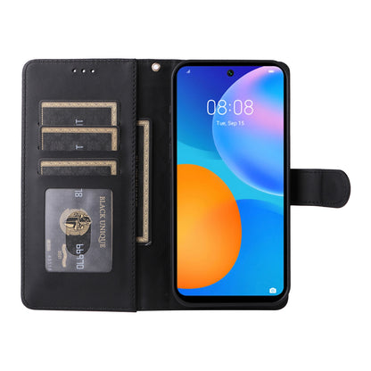 Huawei P Smart 2021 Diamond Lattice Leather Flip Phone Case - Durable and Convenient Holder with Precision Cutouts