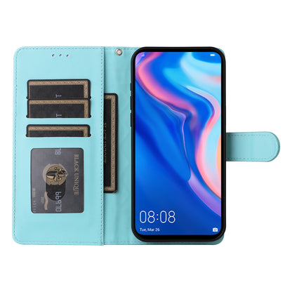 Huawei P Smart Z Diamond Lattice Leather Flip Phone Case - Durable and Convenient Holder with Precision Cutouts