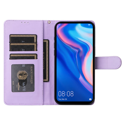 Huawei P Smart Z Diamond Lattice Leather Flip Phone Case - Durable and Convenient Holder with Precision Cutouts