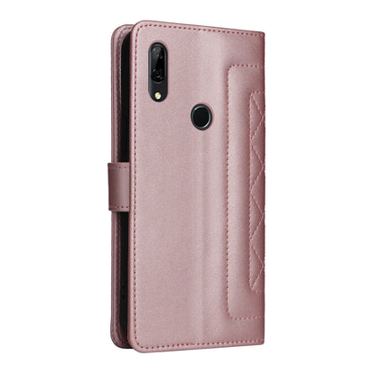 Huawei P Smart Z Diamond Lattice Leather Flip Phone Case - Durable and Convenient Holder with Precision Cutouts
