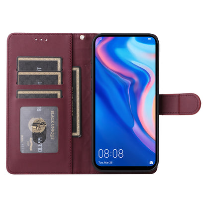 Huawei P Smart Z Diamond Lattice Leather Flip Phone Case - Durable and Convenient Holder with Precision Cutouts