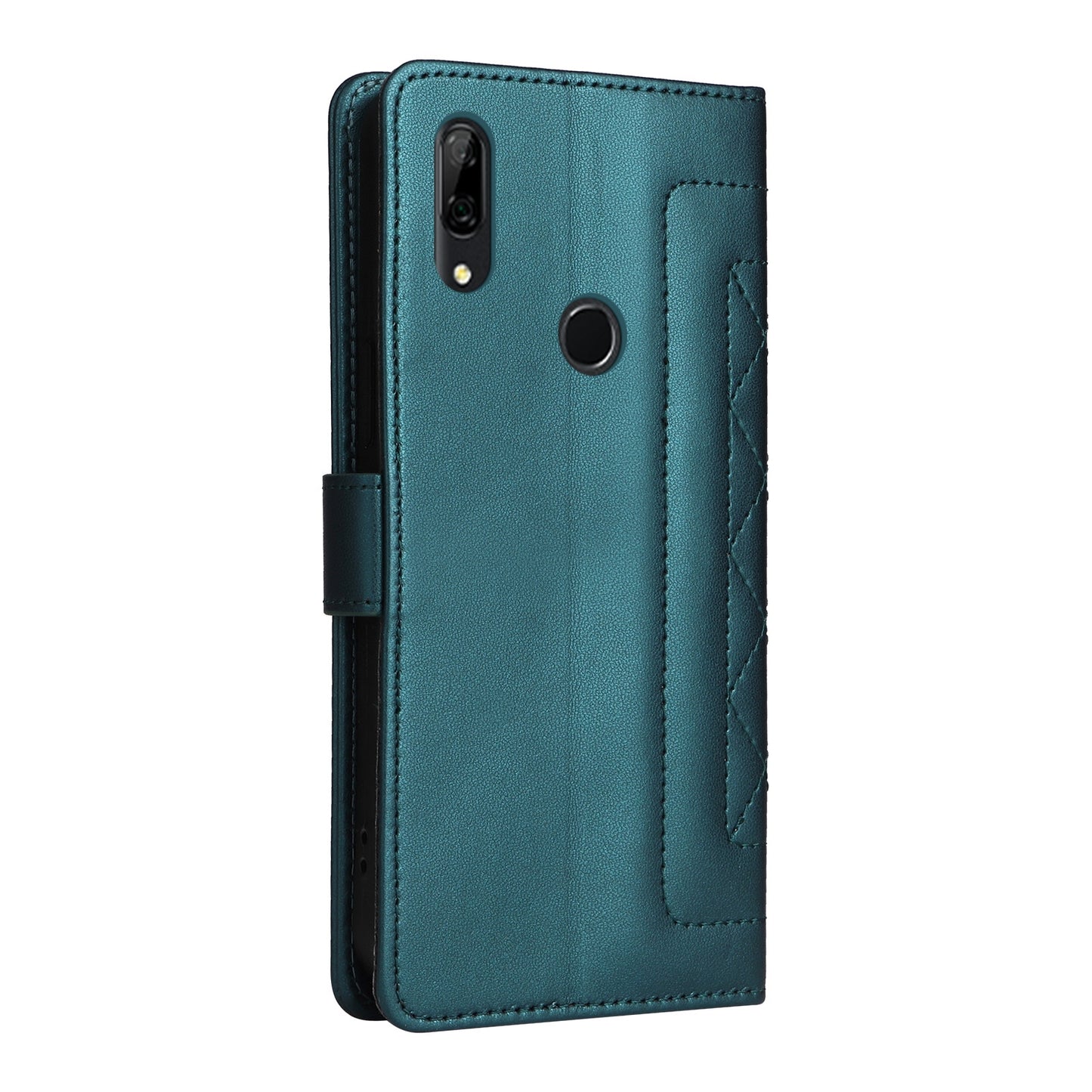 Huawei P Smart Z Diamond Lattice Leather Flip Phone Case - Durable and Convenient Holder with Precision Cutouts