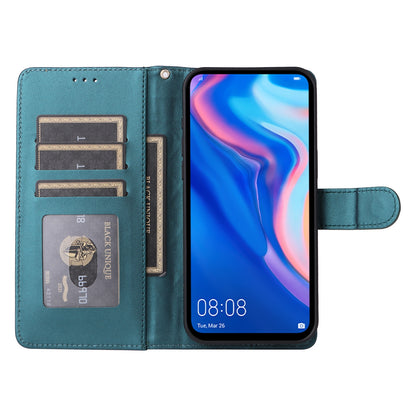 Huawei P Smart Z Diamond Lattice Leather Flip Phone Case - Durable and Convenient Holder with Precision Cutouts