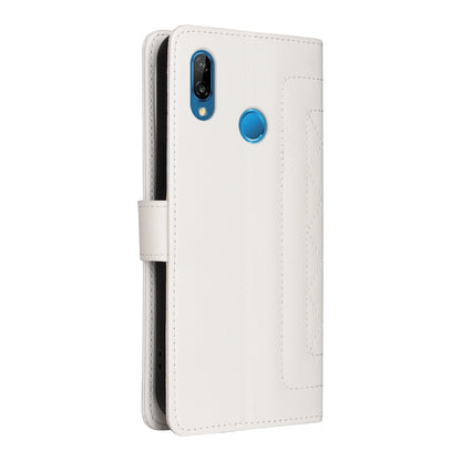 Huawei P20 Lite Diamond Lattice Leather Flip Phone Case - Durable and Convenient Holder with Precision Cutouts
