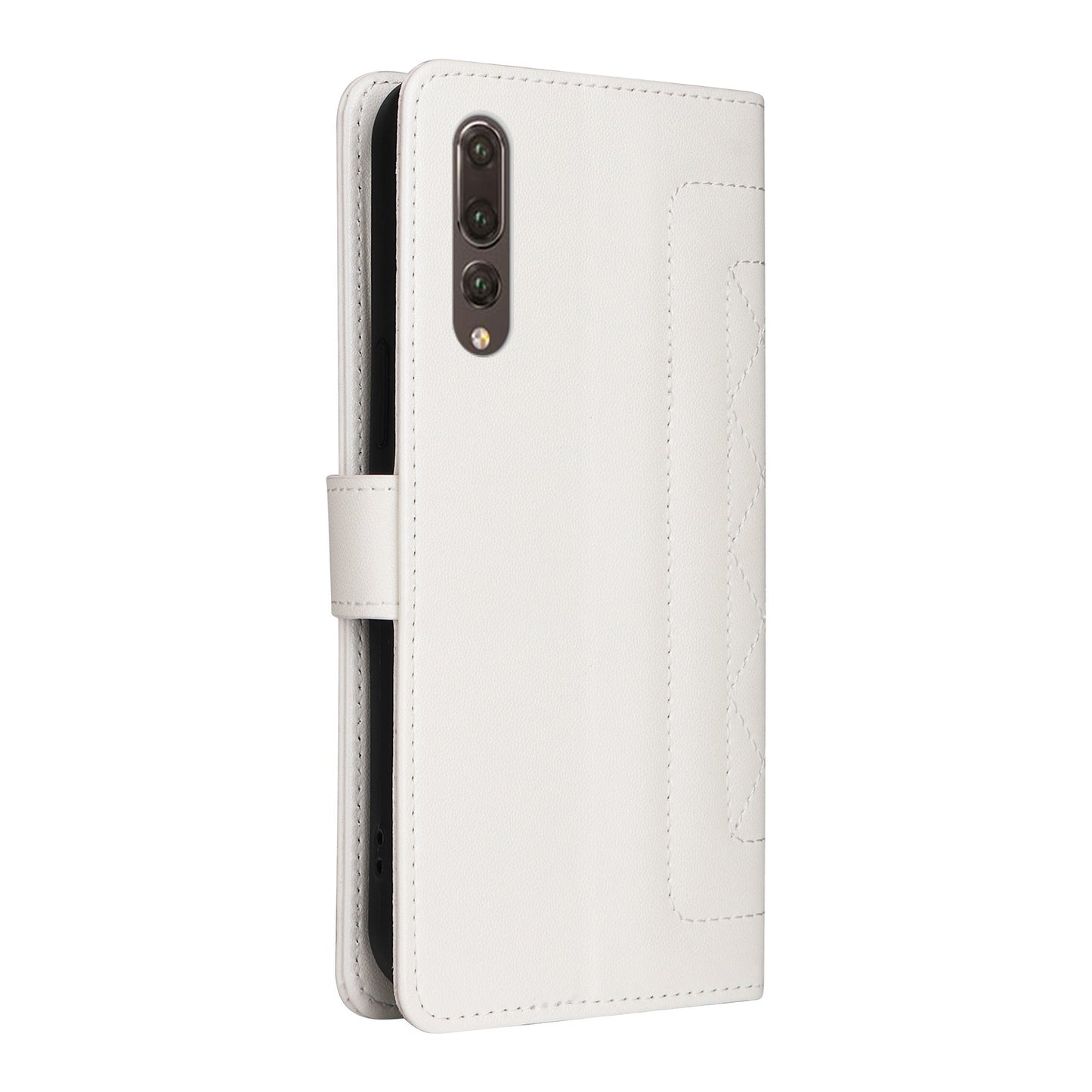 Huawei P20 Pro Diamond Lattice Leather Flip Phone Case - Durable and Convenient Holder with Precision Cutouts