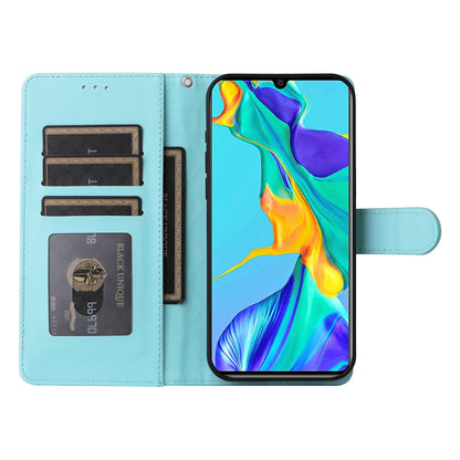 Huawei P30 Diamond Lattice Leather Flip Phone Case - Durable and Convenient Holder with Precision Cutouts