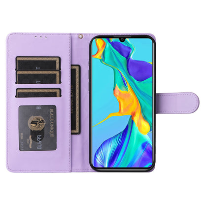 Huawei P30 Diamond Lattice Leather Flip Phone Case - Durable and Convenient Holder with Precision Cutouts