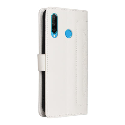 Huawei P30 Lite Diamond Lattice Leather Flip Phone Case - Durable and Convenient Holder with Precision Cutouts