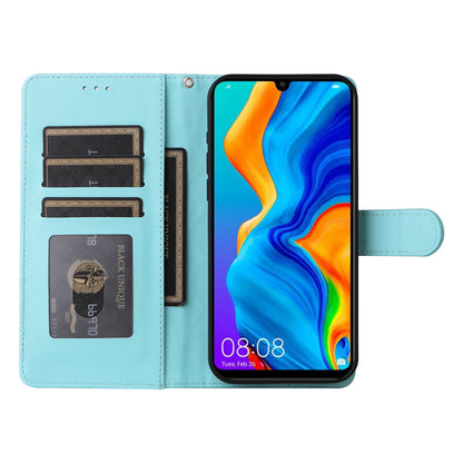 Huawei P30 Lite Diamond Lattice Leather Flip Phone Case - Durable and Convenient Holder with Precision Cutouts